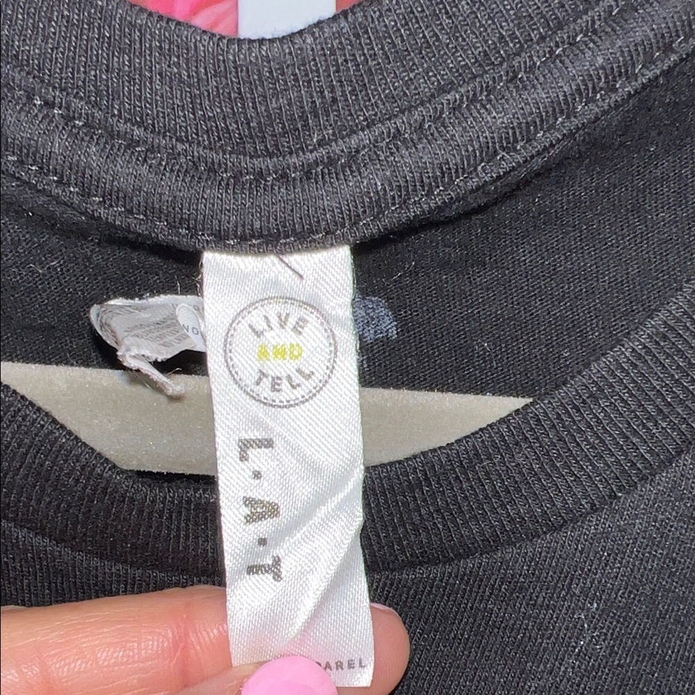 Black Tee with Unicorn Graphic - Picture 3 of 5